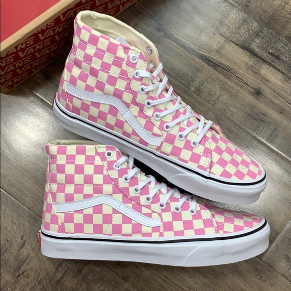 VANS Sk-8-Hi Tapered CHECKERBOARD Fchsapktrwt men’ - Picture 15 of 16